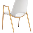 Zuo Desi Dining Chair (Set of 2) White & Gold