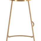 Zuo Bree Barstool (Set of 2) Burgundy & Gold