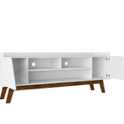 Manhattan Comfort Marcus Mid-Century Modern 63" TV Stand in White