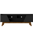 Manhattan Comfort Marcus Mid-Century Modern 63" TV Stand in Black