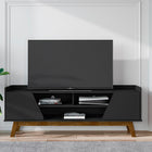 Manhattan Comfort Marcus Mid-Century Modern 63" TV Stand in Black