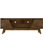 Manhattan Comfort Marcus Mid-Century Modern 63" TV Stand in Rustic Brown