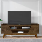 Manhattan Comfort Marcus Mid-Century Modern 63" TV Stand in Rustic Brown