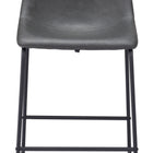 Zuo Smart Counter Stool (Set of 2) Charcoal