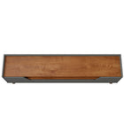 Manhattan Comfort Marcus Mid-Century Modern 71" TV Stand in Dark Sage Gray and Brown