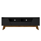 Manhattan Comfort Marcus Mid-Century Modern 71" TV Stand in Black