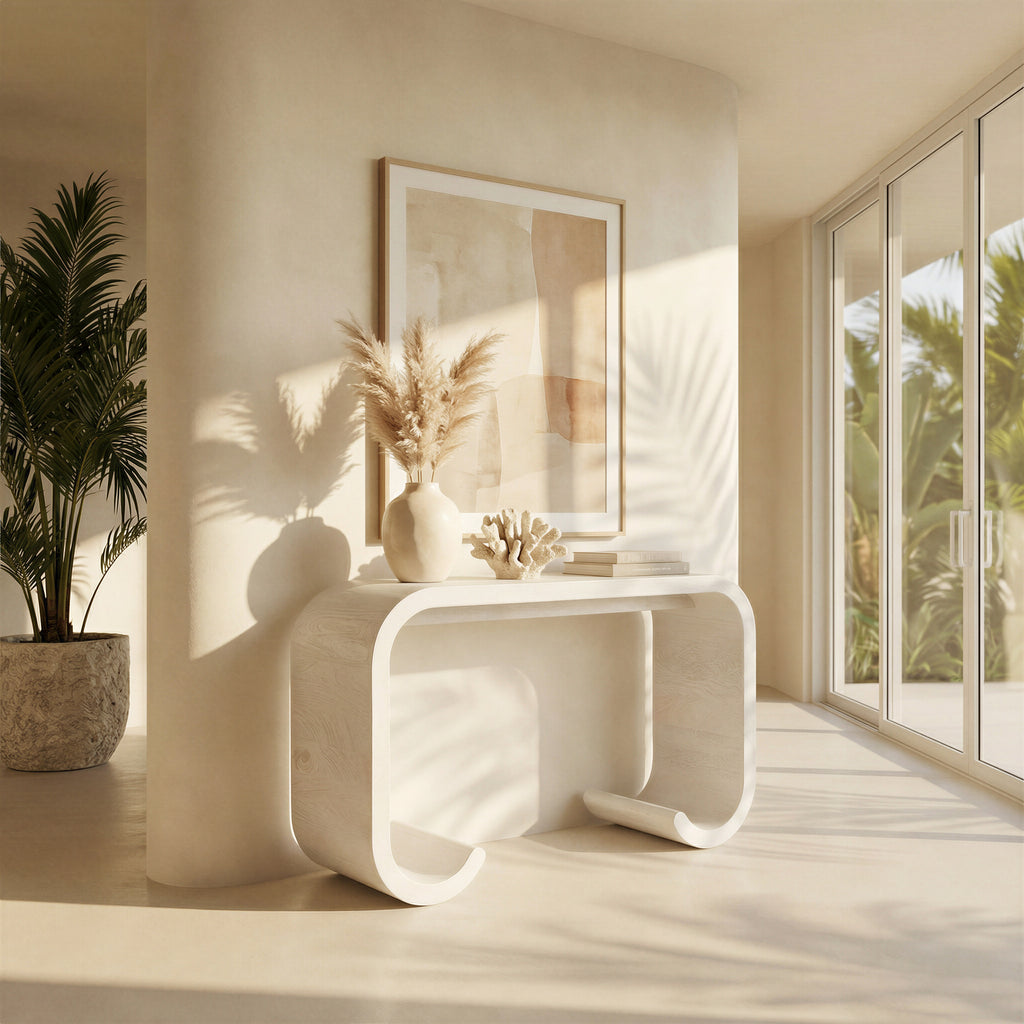 Zuo Dena Console Table Whitewashed