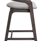 Zuo Troy Counter Stool (Set of 2) Dove Gray & Espresso