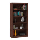 Manhattan Comfort Olinda Mid-Century Modern 36" Open Bookcase in Walnut Brown (5-Shelf)