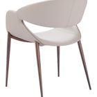 Zuo Limay Dining Chair (Set of 2) Beige & Walnut