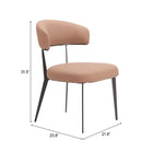 Zuo Loom Dining Chair (Set of 2) Tan