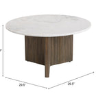 Zuo Tailo Coffee Table White & Brass