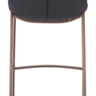 Zuo Magnus Barstool (Set of 2) Black & Walnut