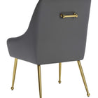 Zuo Maxine Dining Chair Gray & Gold
