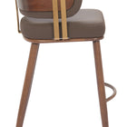 Zuo Brew Barstool Brown & Walnut