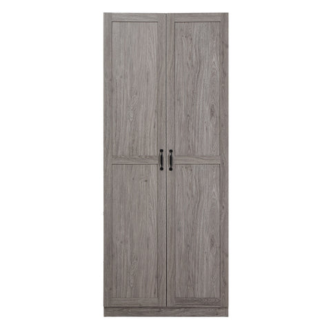 Manhattan Comfort Cornelia Modern 30" Storage Cabinet in Gray (7-Shelf)
