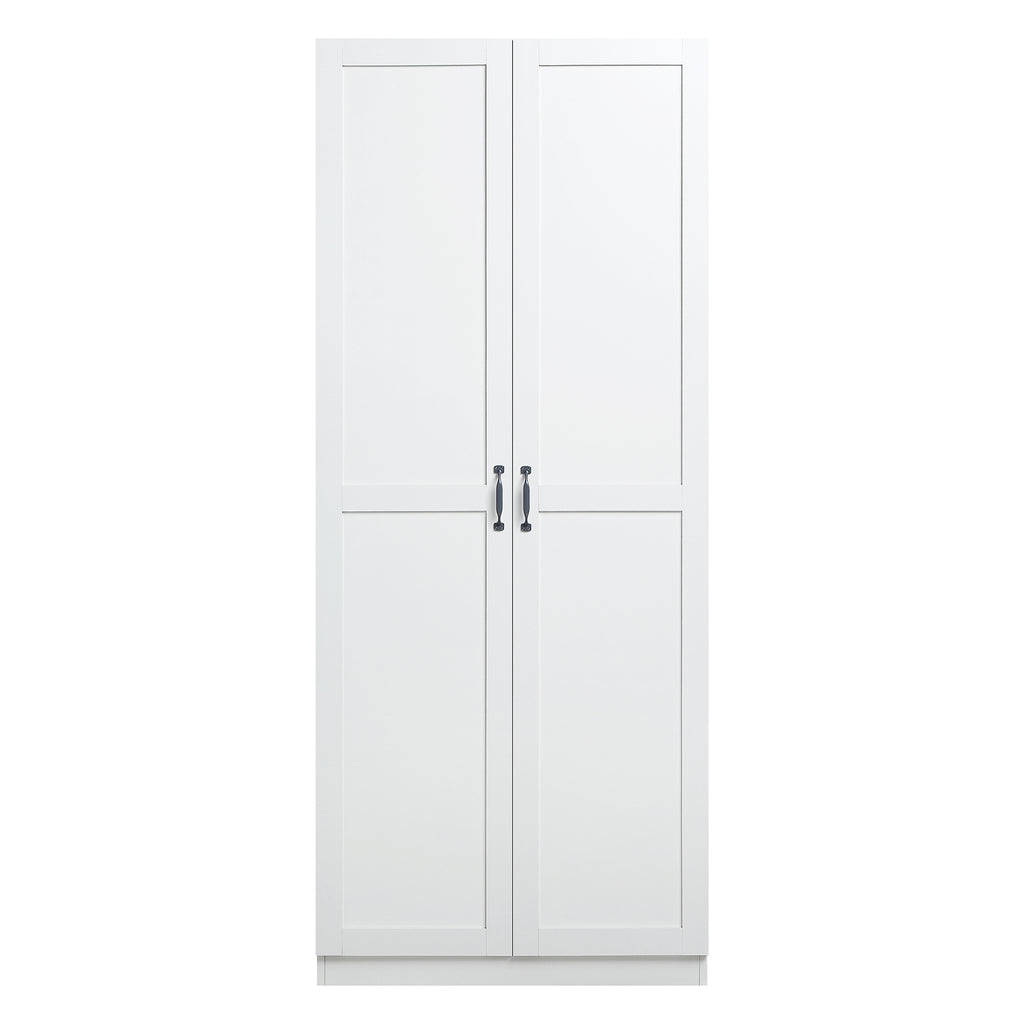 Manhattan Comfort Cornelia Modern 30" Storage Cabinet in White (7-Shelf)