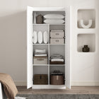 Manhattan Comfort Cornelia Modern 30" Storage Cabinet in White (7-Shelf)