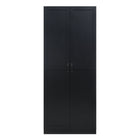 Manhattan Comfort Hopkins Modern 30" Storage Cabinet in Black (7-Shelf)