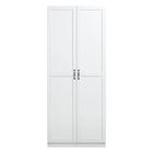 Manhattan Comfort Hopkins Modern 30" Storage Cabinet in White (7-Shelf)