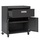 Manhattan Comfort Fortress Modern 30" Rolling Garage Cabinet in Charcoal Gray - 2GMCC-CH