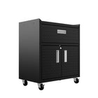 Manhattan Comfort Fortress Modern 30" Rolling Garage Cabinet in Charcoal Gray - 2GMCC-CH