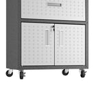 Manhattan Comfort Fortress Modern 30" Rolling Garage Cabinet in Dark Gray - 2GMCC