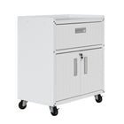 Manhattan Comfort Fortress Modern 30" Rolling Garage Cabinet in White - 2GMCC-WH