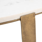 Zuo Orion Accent Table White & Brass