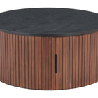 Zuo Nejaus Coffee Table Black & Walnut