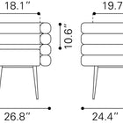 Zuo Grena Dining Chair Misty Gray