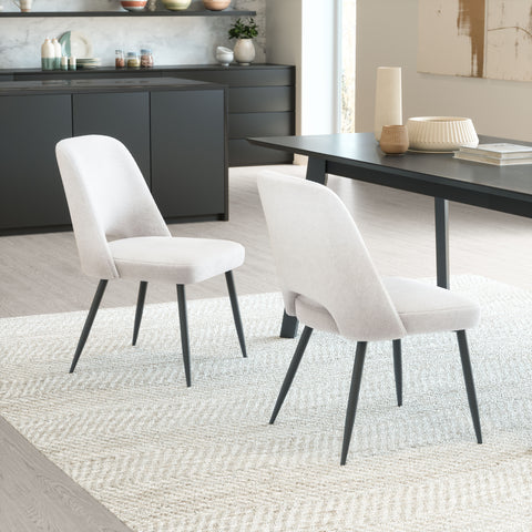 Zuo Teddy Dining Chair (Set of 2) Ivory