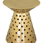 Zuo Proton Side Table Gold