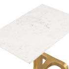 Zuo Clement Side Table White & Gold