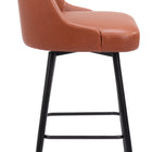 Zuo Keppel Swivel Barstool Brown