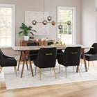 Zuo Maxine Dining Chair Black & Gold