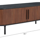 Zuo Koriana Entertainment Stand Black & Walnut