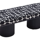Zuo Botoia Bench Black & White
