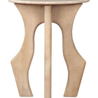 Zuo Eda Side Table White & Natural