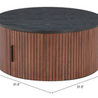 Zuo Nejaus Coffee Table Black & Walnut
