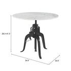 Zuo Mufid Bistro Table White & Black