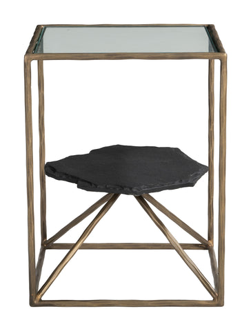 Zuo Ranol Side Table Brass