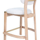 Zuo Rilou Counter Stool (Set of 2) White & Natural