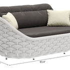 Zuo Coral Reef Loveseat Gray