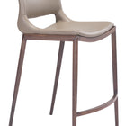 Zuo Ace Counter Stool (Set of 2) Brown & Walnut