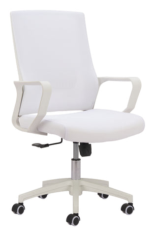 Zuo Jett Low Back Office Chair White