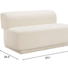Zuo Anese Loveseat Multigrain Beige