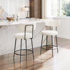 Zuo Blanca Counter Stool (Set of 2) Ivory