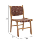Zuo Feder Dining Chair (Set of 2) Brown