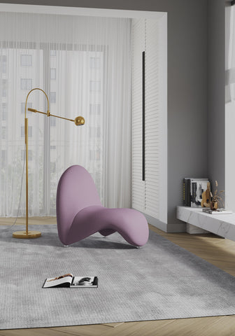 Manhattan Comfort MoMa Modern 3-Piece Accent Chair in Purple, Teal and Yellow